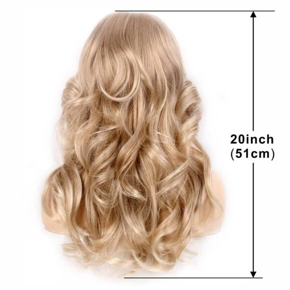 H&B PASION FOR FASHION LONG 70S FARRAH BLOND WIG - Picture 2 of 10